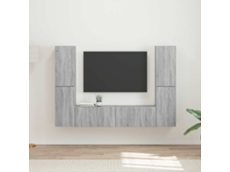 Vidaxl Conjunto De Móvel De Tv 6 Unid. Sonoma Cinzento
