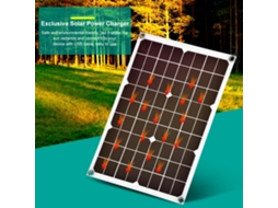 Painel Solar Flexível Carregador Móvel Backup Para Veículos