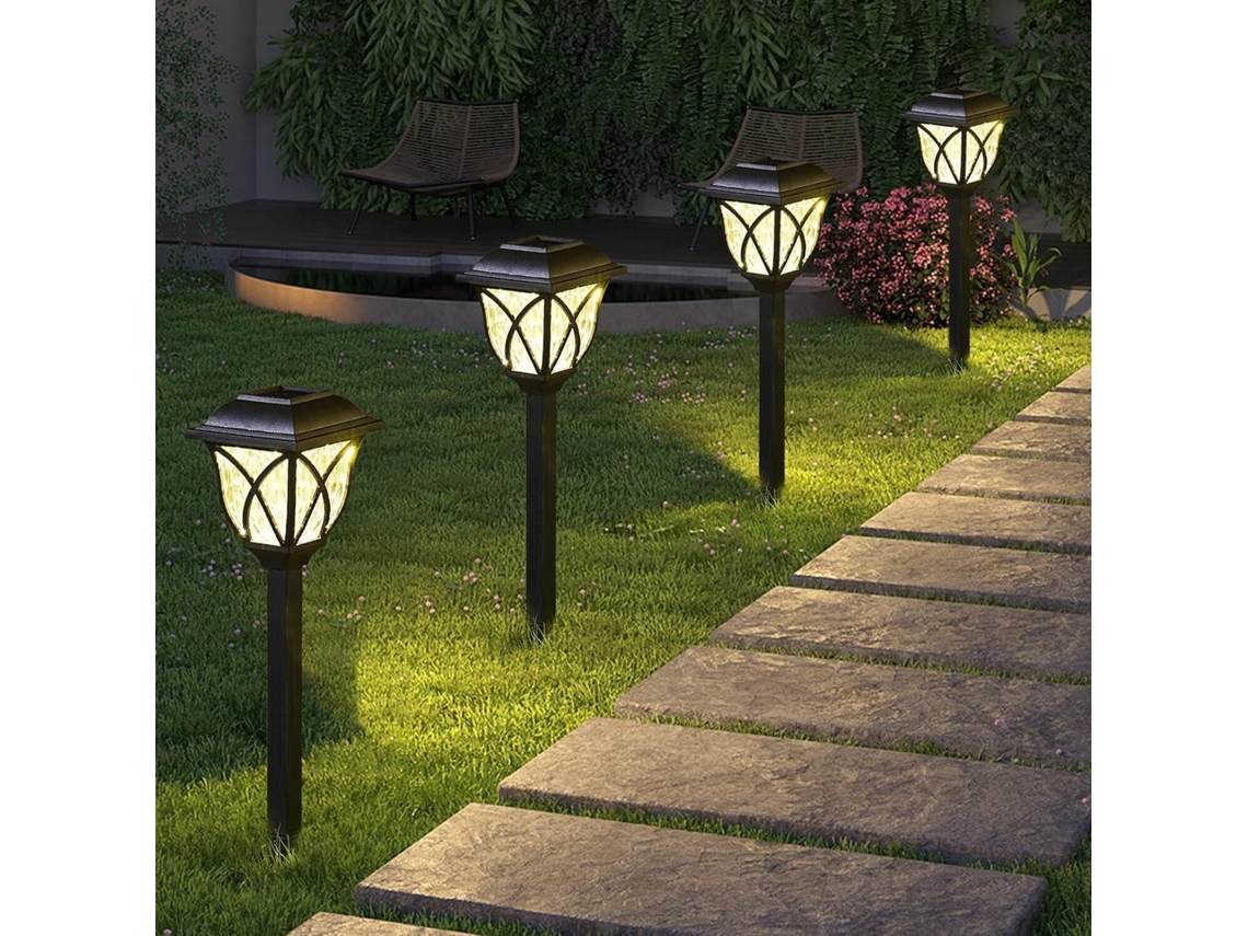 2026 2 Pacotes de Luzes Solares para Jardim Led Ip44, Iluminação Exterior para Pátio, Jardim, Patios, Villa, Caminho, Decoração