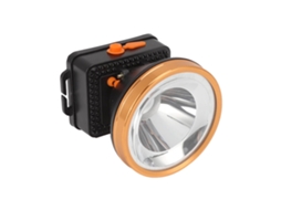 Lanterna De Farol, Farol De Mineiro Recarregável 1800mah Anel De Liga De Alumínio Led Com Carregador Para Aventura Ao Ar Livre (preto)