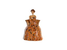 Estatueta de Resina Amarela Representando uma Dama, 21,5 X 18,5 X 31 Cm ALEXANDRA HOUSE LIVING