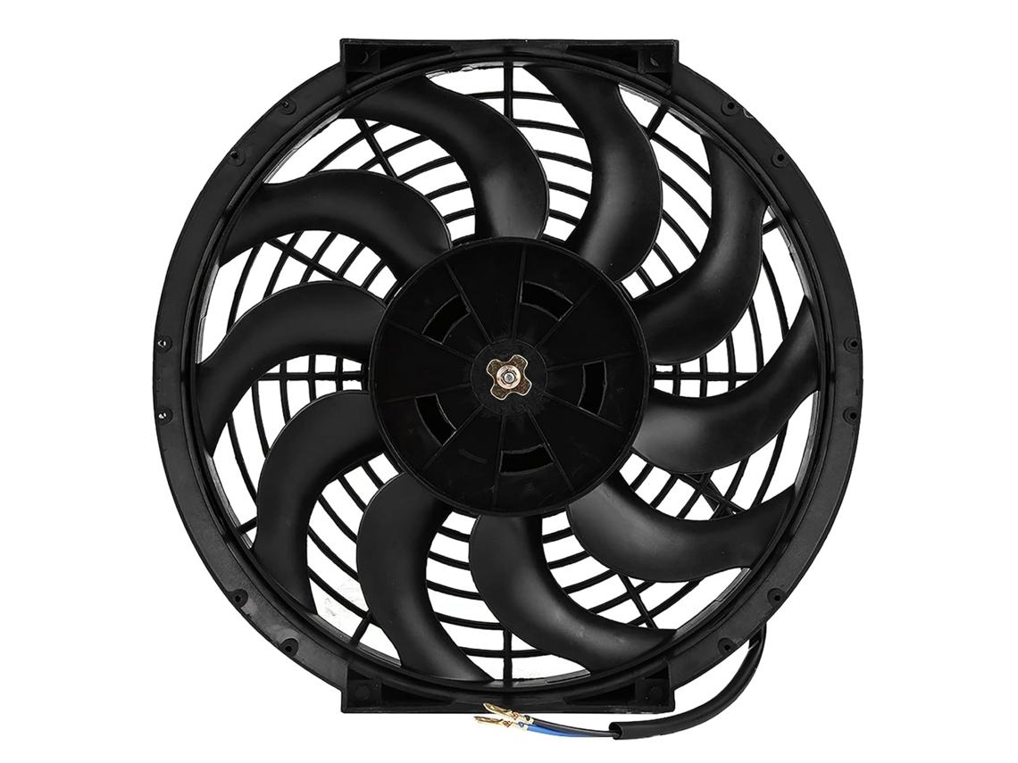 Ventilador Elétrico Universal Para Carro, 12 Polegadas, 80w, Com 10 Pás