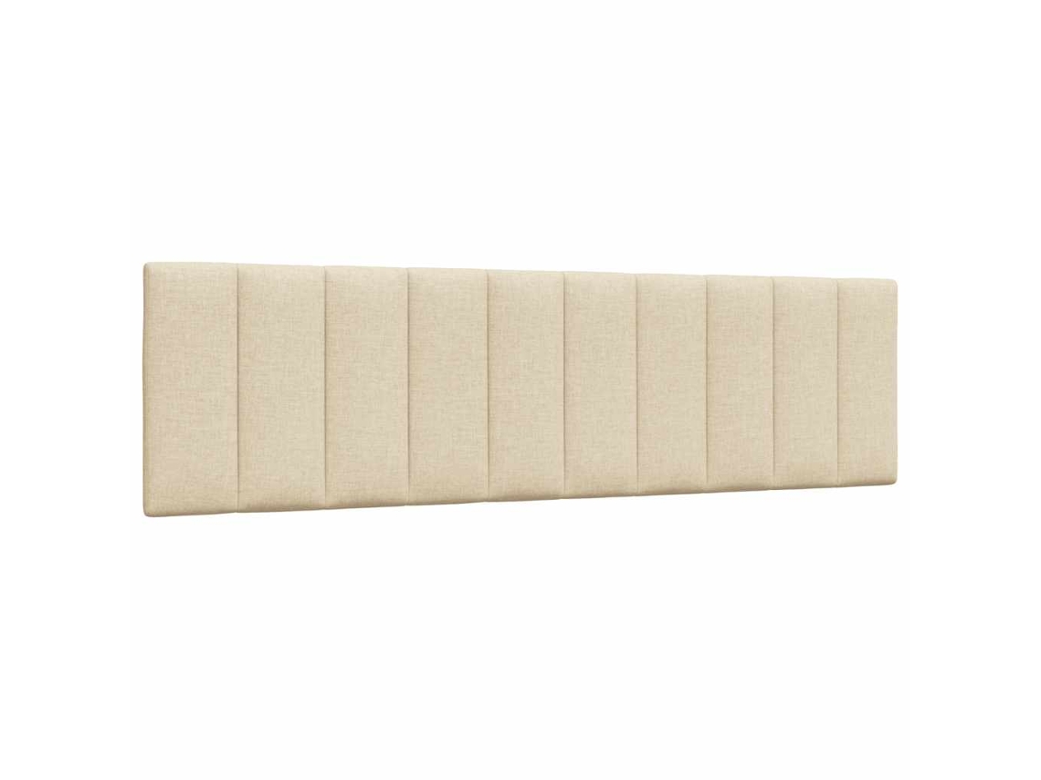 Vidaxl Almofadão De Cabeceira Hanko 180 Cm Tecido Creme