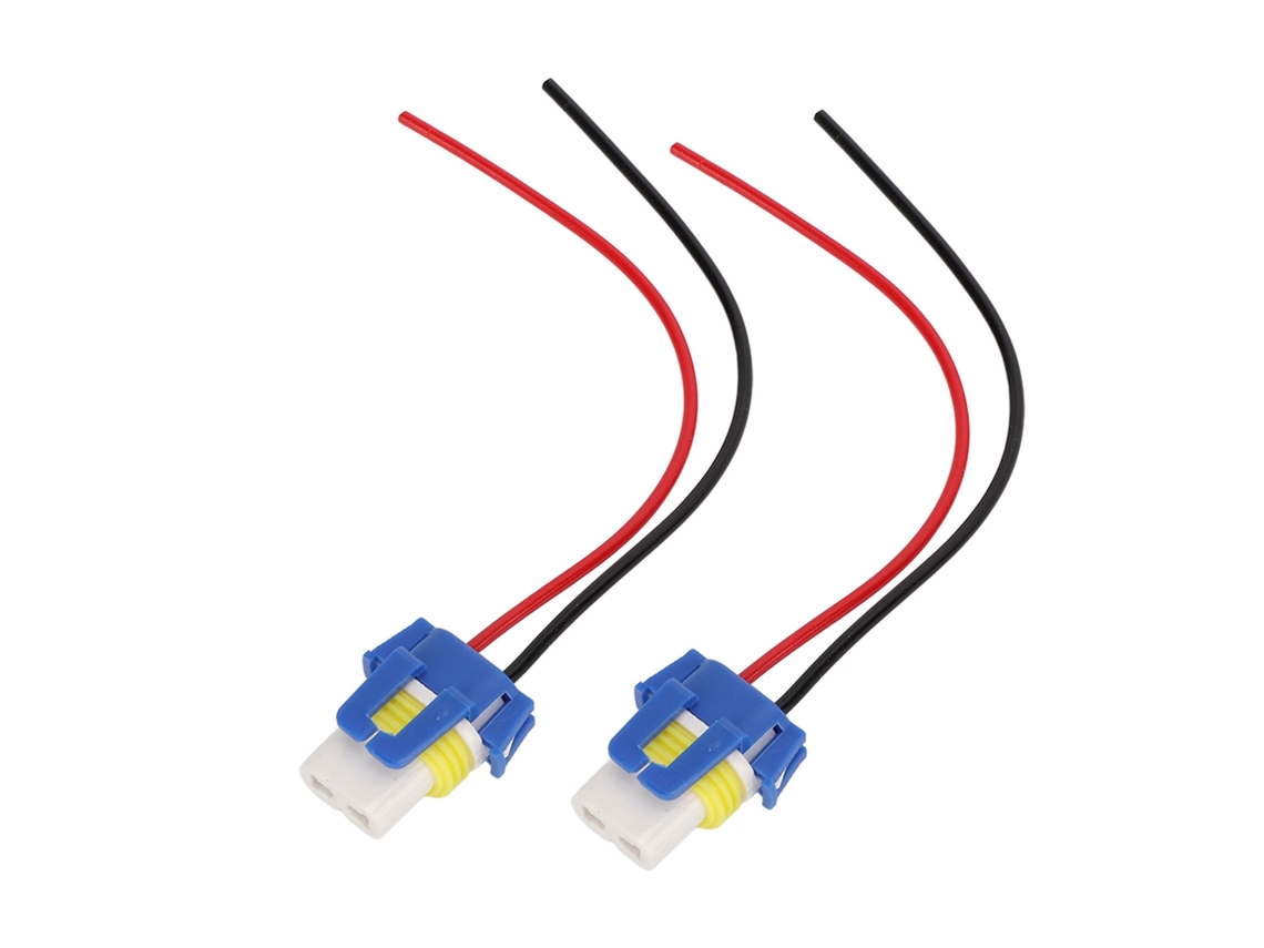 2pcs Cabo de Fiação Soquete Led Adaptador Feminino Leve Prático Resistente À Corrosão para Carro Barco Bicicleta