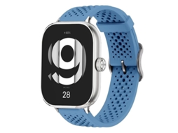 Pulseira de Silicone Esportiva Respirável para Redmi Watch 6/5/4, Xiaomi Mi Band 9 Pro e 8 Pro Perfurada CHABERLU