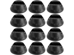 Protetores Antiderrapantes De Silicone Para Pés De Cadeiras E Mesas, Pretos, 12 Unidades
