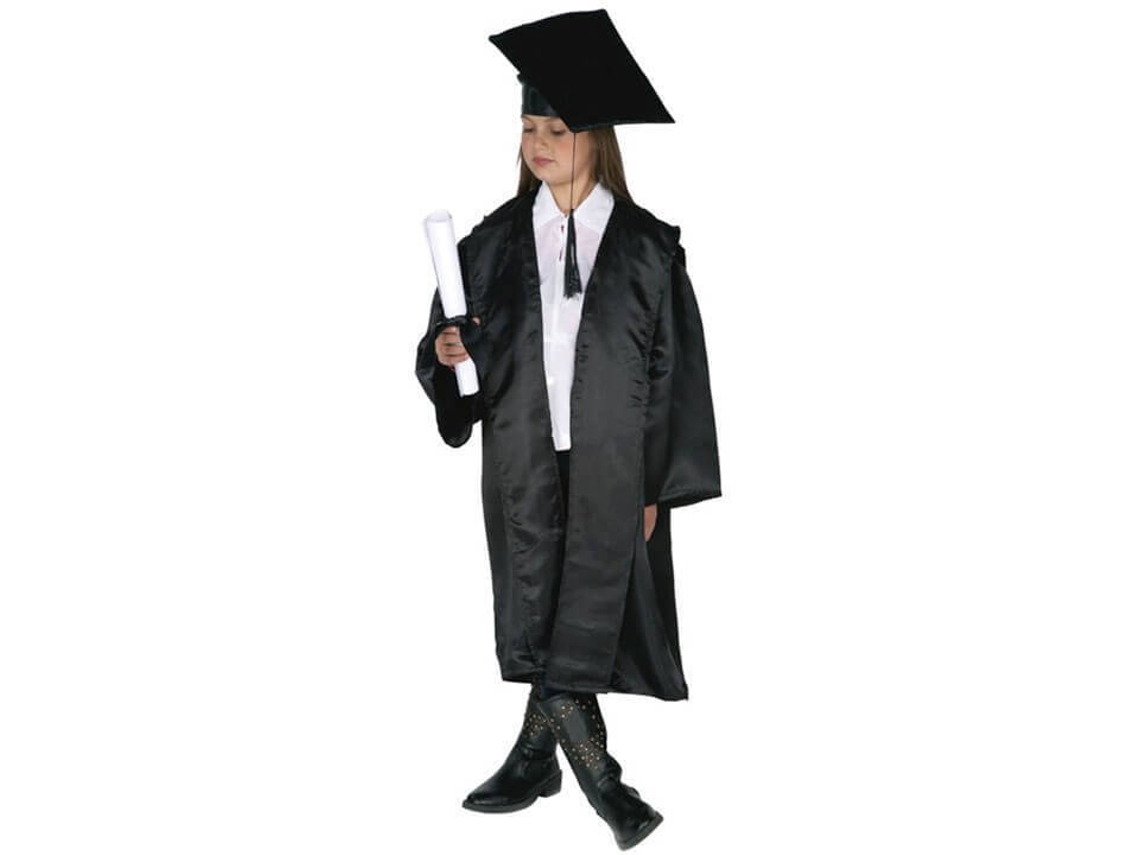 Fato Unisexo DISFRAZZES Estudante Graduada (Tam: 3 a 5 anos)
