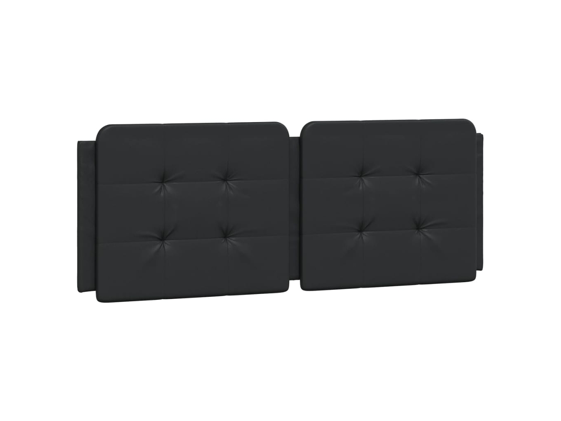 Almofada de Cabeça Zadar Couro Artificial Preto 120 cm MAISON EXCLUSIVE
