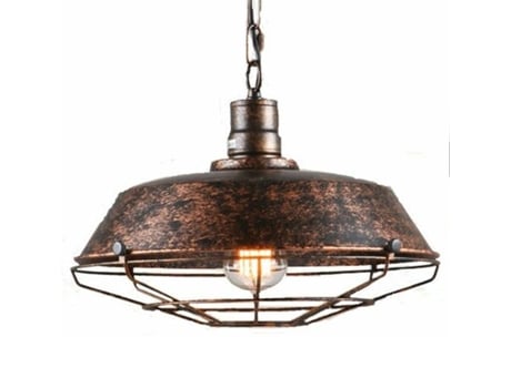 Lustre retro vintage, metálico, luminária estilo industrial E27