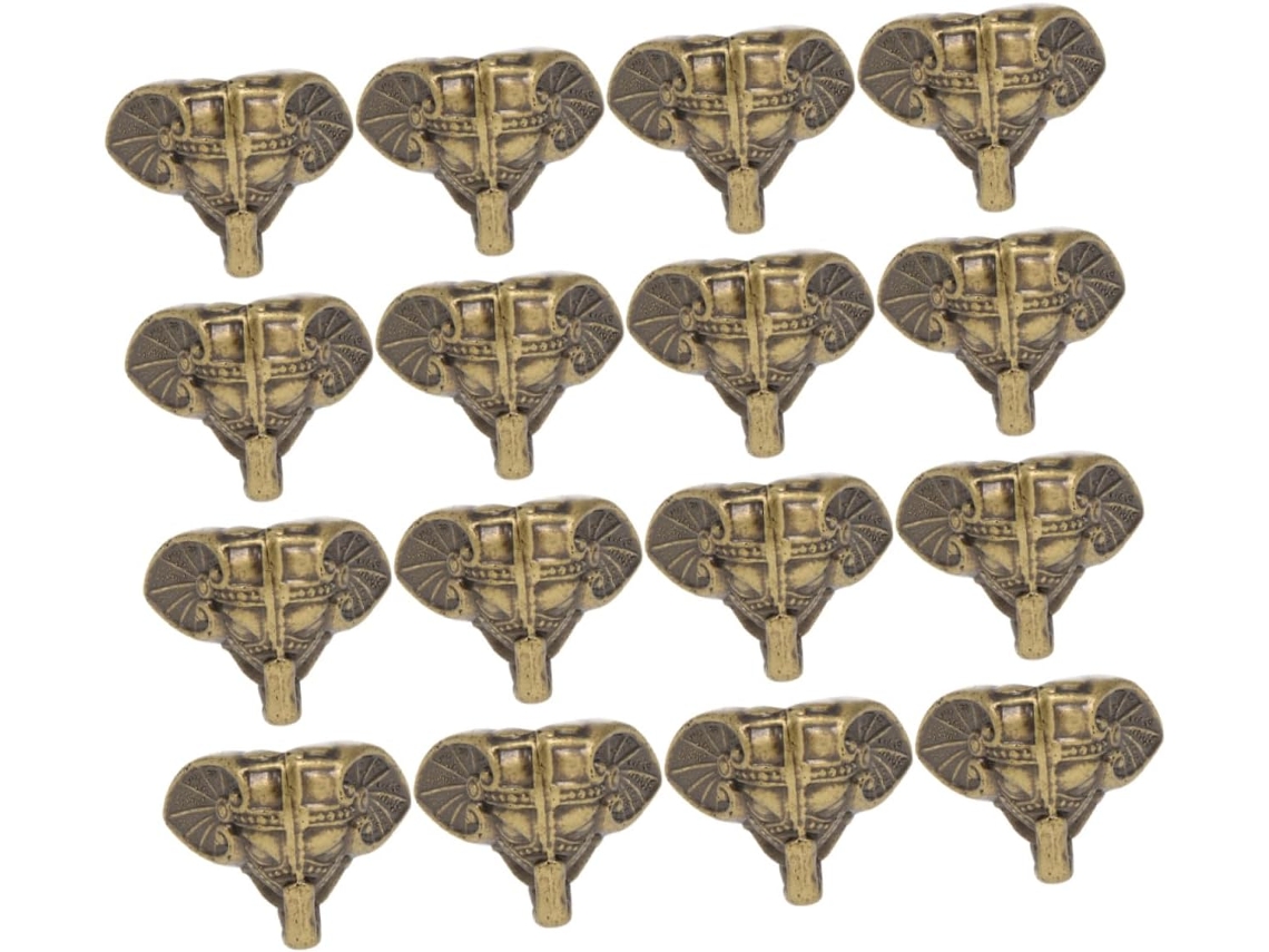 Vosarea Conjunto De 16 Peças Pés Retrô Para Móveis Vintage, Ideais Para Caixas De Joias E Vitrines