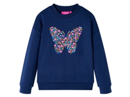 Sweatshirt Para Criança Azul-marinho 104
