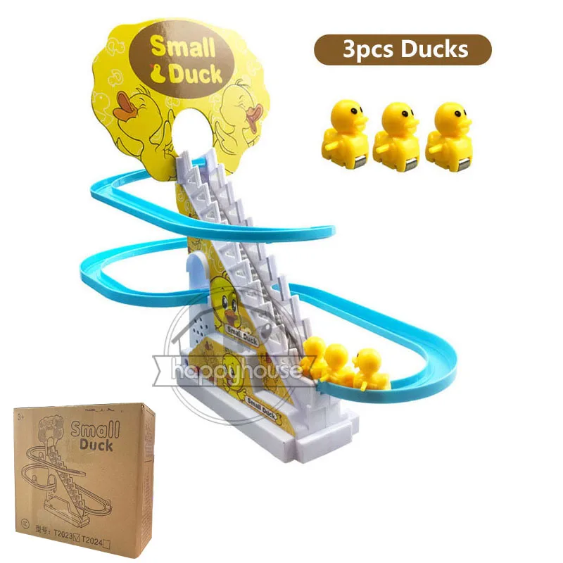 (3 Patinhos) Brinquedo Elétrico De Escorregador Em Forma De Patinho Para Bebês