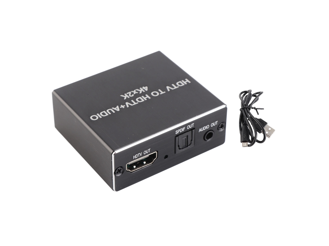 Extractor De Áudio 4k 3d Com Shell De Alumínio Suporta Áudio Ac3 Dts Hd Saída De Resolução 4k