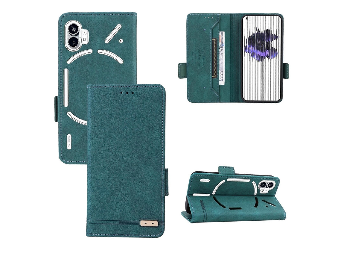 Capa De Couro Flip Com Fecho Magnético Para Celular For Nothing Phone 1