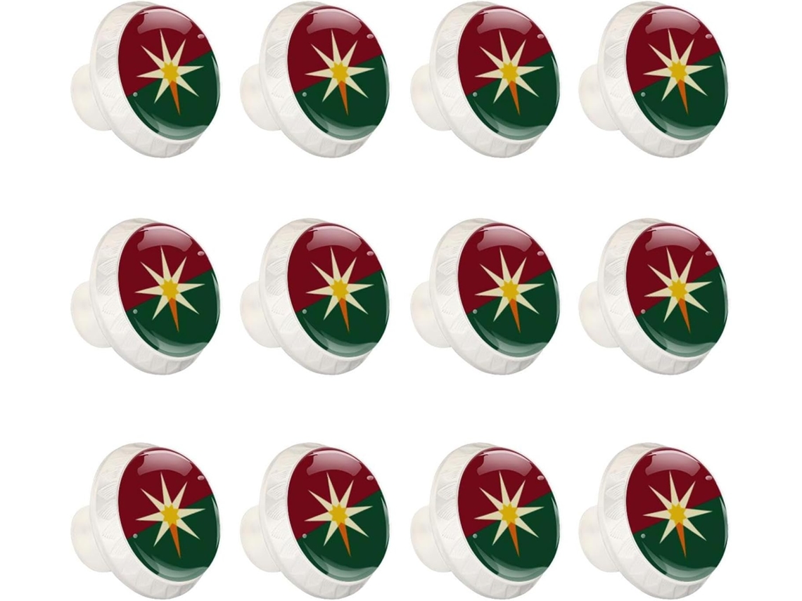 Puxadores Redondos Para Armários De Cozinha, Puxadores Para Armários E Gavetas, 12 Peças, Bandeira Americana E Mexicana
