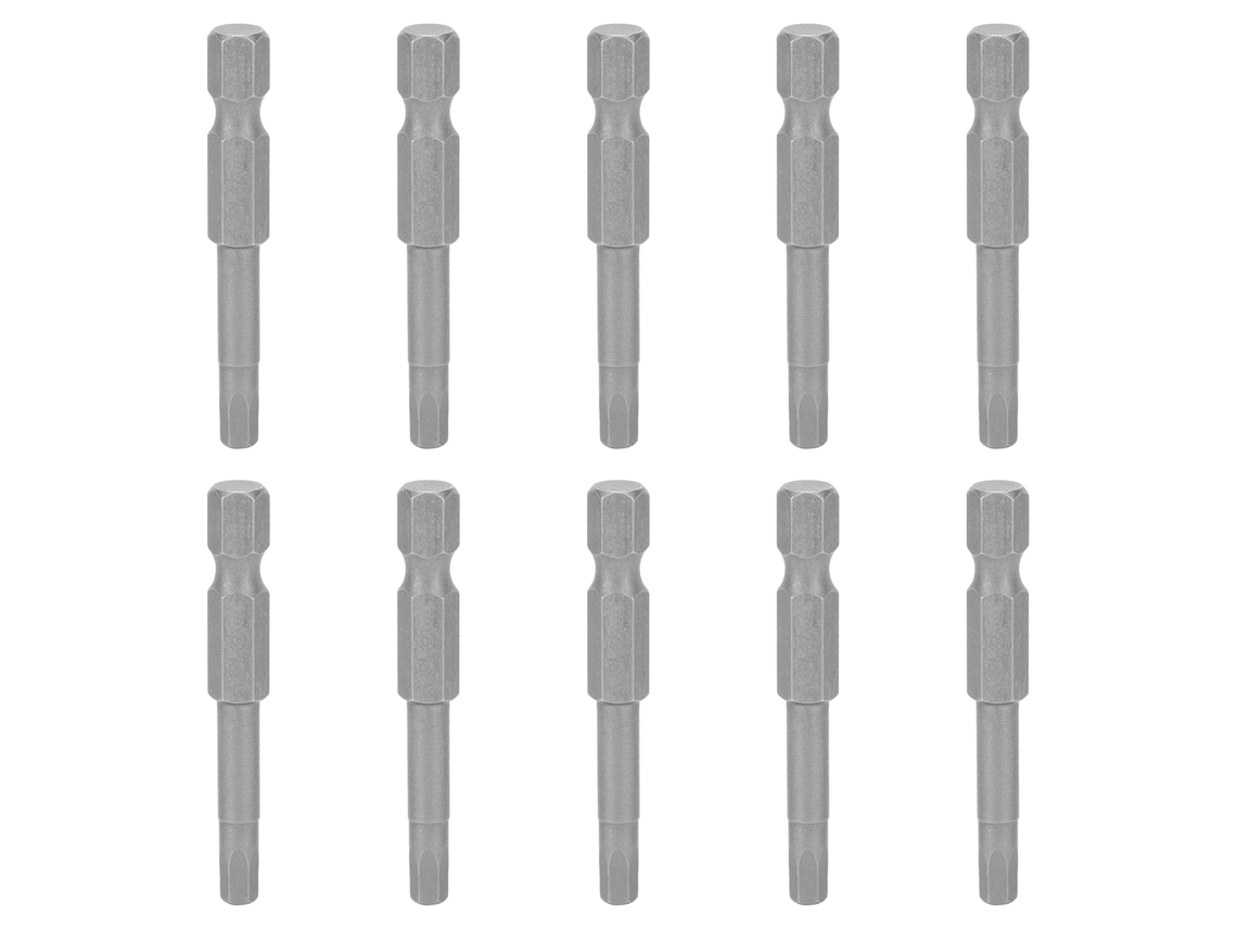 10 Peças De Bits De Parafuso Hexagonal S1/4 Magnéticas Temperadas Para Furadeira Elétrica Substituição