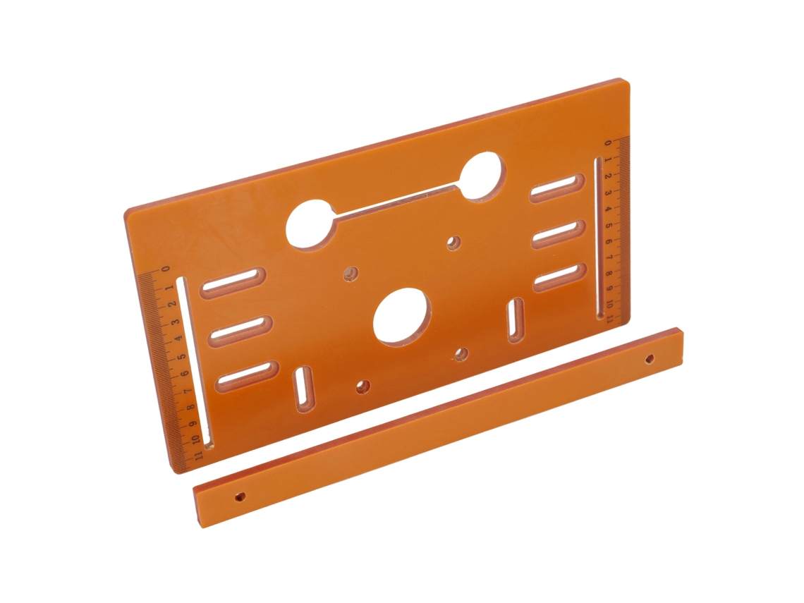 Placa Base Para Sierra Circular De 4 Polegadas, 28x15cm, Corte Até 10cm, Guia Para Carpintaria