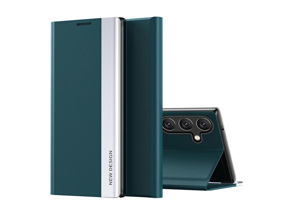 Capa Para Samsung Galaxy A57, Capa Flip Em Couro Pu (verde) Digitallab