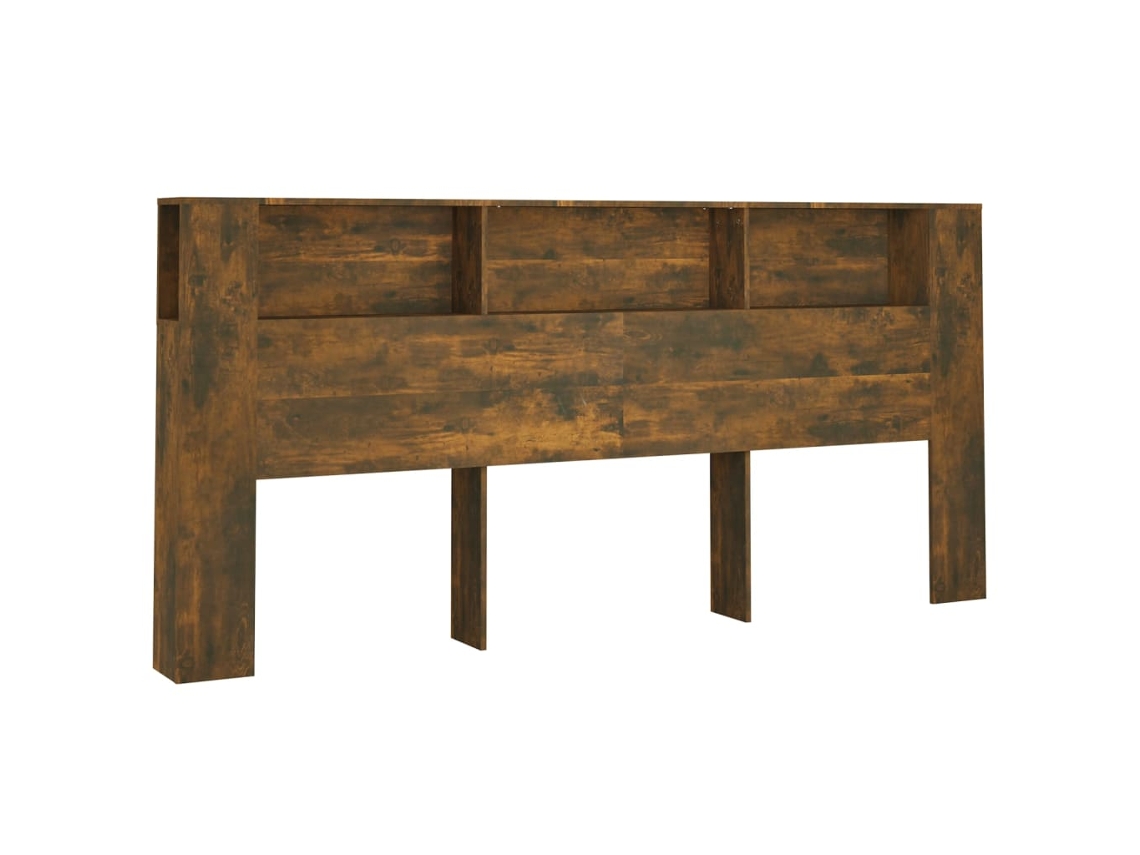 Cabeceira de cama MAISON EXCLUSIVE em carvalho cor defumado (220x18,5x104,5 cm)