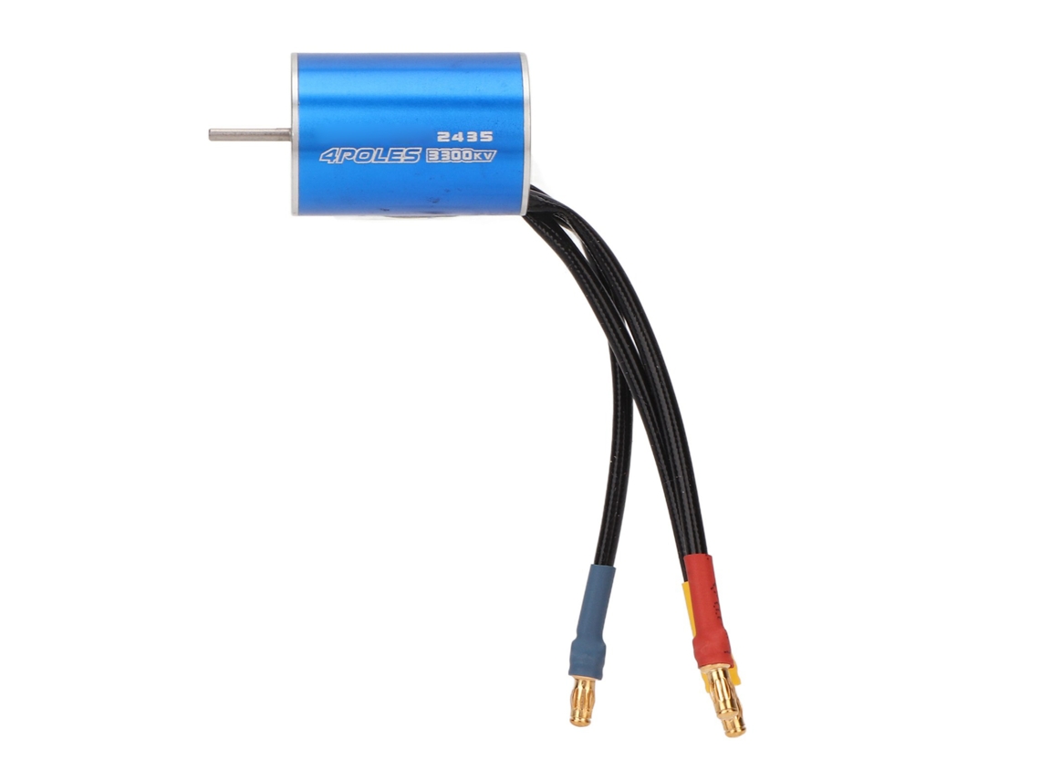 Yui motor Brushless 2435 3300kv Impermeável Alumínio Cnc Peças Rc Carros Controle Remoto 1/18 1/16