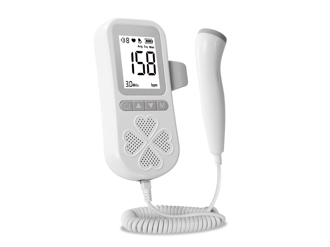 Monitor Cardíaco Fetal 3 Modos Sonda Impermeável Precisa Display Digital Detector Batimentos Cardíacos Do Bebê Para Gravidez Em Casa