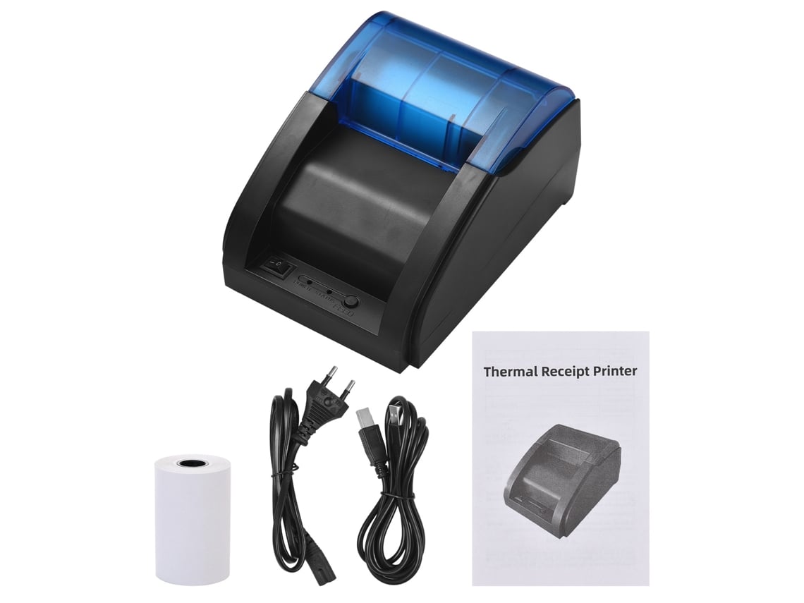 Impressora De Recibos 58mm Desktop Pos Térmica Direta Compatível Com Android/ios/windows Para Restaurante Loja