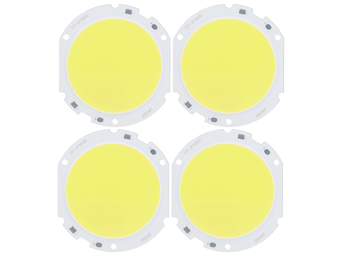 Conjunto de 4 Leds Cob Redondos de 75 Mm CHABERLU