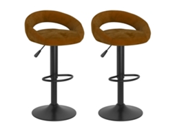 Bar Stool, Bar Stools Vidaxl Marrom Veludo (n/a)