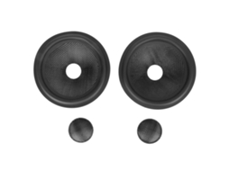 Aetheria cone de Alto falante Subwoofer Papel com Borda de Borracha Diâmetro Interno 1 Polegada para 5 Polegadas 2pcs