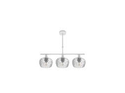 Estela Candeeiro 3 Luzes Branco 55x13 Cm Fabrilamp