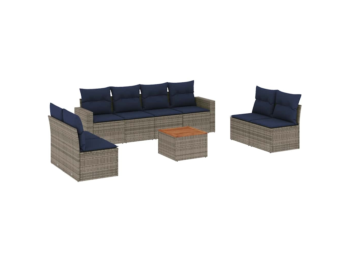 Garden Sofa Set, Garden Sofa Sets Vidaxl Cinzeto Rattan / Vime (n/a)