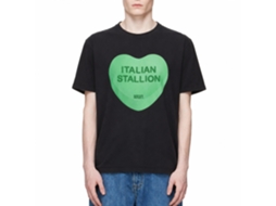 Rockinstone Rocky Movie Italian Stallion Heart Black Adult T-shirt Size:xxxl
