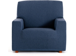 Capa de Poltrona EYSA Premium Troya Tecido Elástico (110 x 70 x 110 cm - Poliéster e Algodão - Azul)