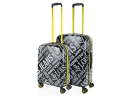 Conjunto de Malas Pc LOIS Kenner Preto-Cinza 45X67 5X24 5 Cm 63L