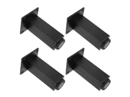 Pé Ajustável de Alumínio 120mm para Móveis 4pcs