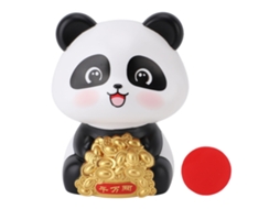 Estátua Panda Solar Laxiscreed Para Sorte E Proteção Na Sua Casa
