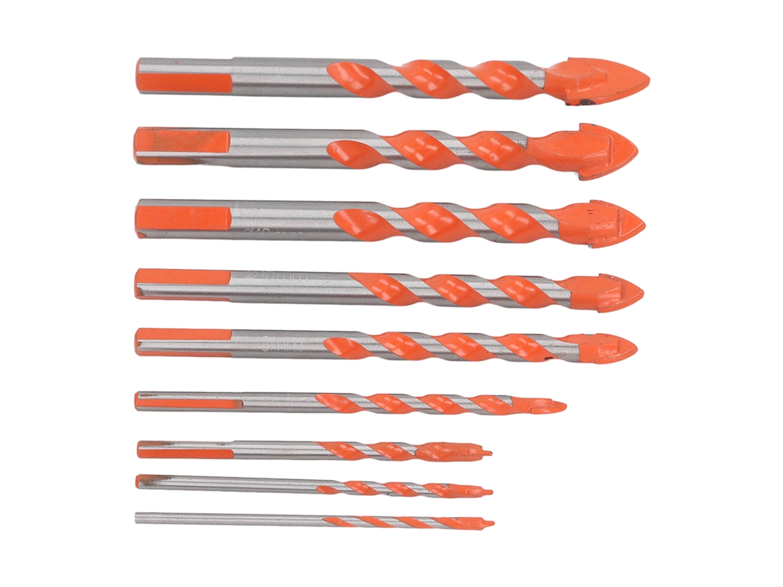 Conjunto De Brocas Para Alvenaria Laxiscreed Com 9 Peças — Uso Multifuncional E Resistência Industrial