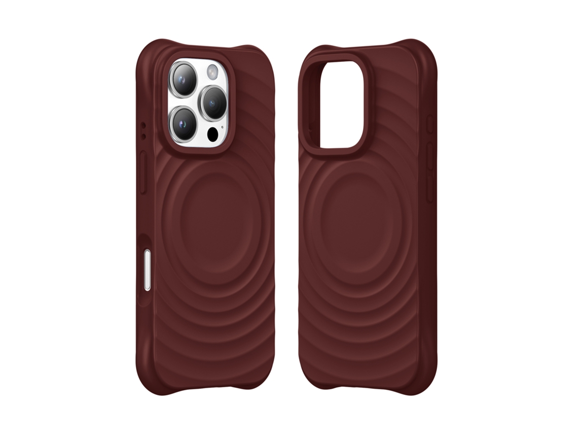(vermelho, Iphone 16 Pro) Capa Magnética Para Iphone, Cobertura Total Com Silicone Líquido.