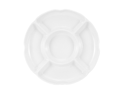 Prato de Tapas, Ø26 Cm, Divisor, Prato de Servir ZYBLSSBB