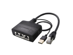 Adaptador Divisor De Rede Rj45 Macho 1 Para 3, Interface De Rede De Alta Velocidade De 1000 Mbps. Hengjian