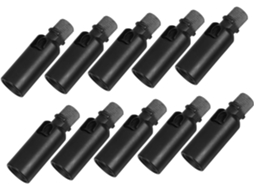 Pacote com 10 Adaptadores Universais Giratórios para Lâmpadas, Soquete Adaptador Ajustável em 180°, Preto SFUSHOS