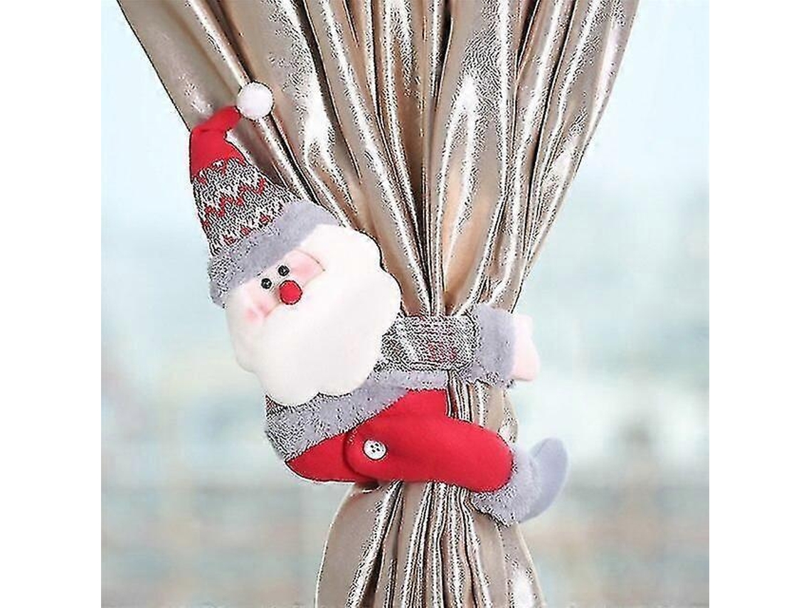 Papai Noel Janelas Cortina De Natal Decoração Feliz Natal Decoração Para Casa Presentes De Natal Feliz Ano Novo Hengjian