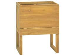 Bathroom Cabinet, Bathroom Cabinets Vidaxl Marrom Teca (60 X 40 X 75 Cm)
