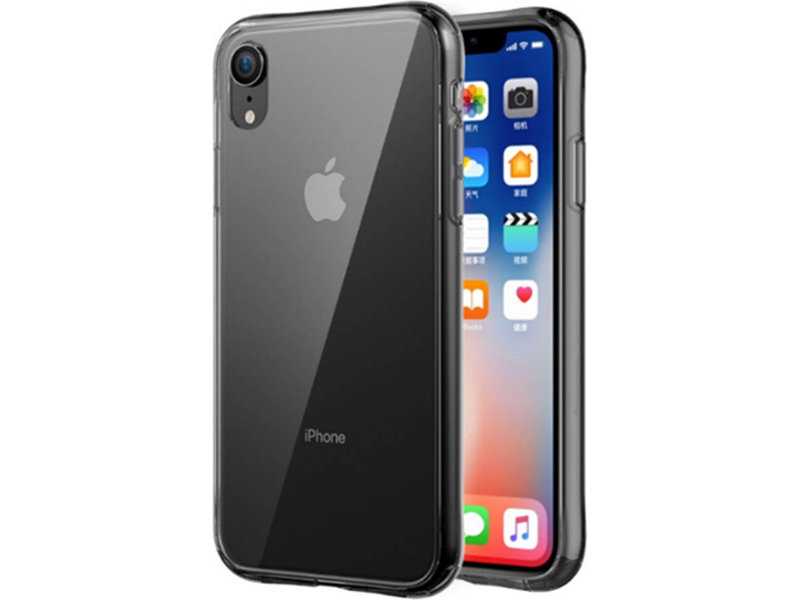 Capa iPhone XR WJS Temperaded Glass Back Edge Transparente