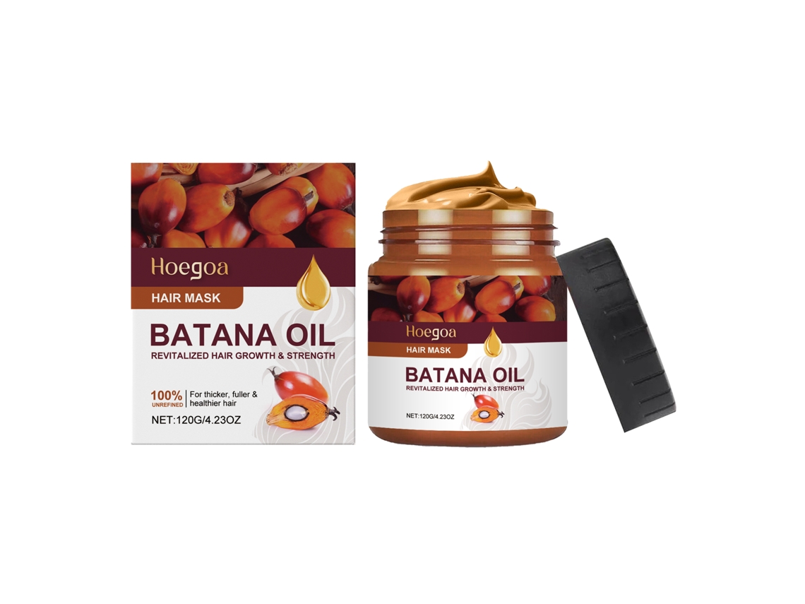 Condicionador Batana Hoegoa para Cabelos Secos e Frisados, com Efeito Nutritivo e de Brilho LAXISCREED