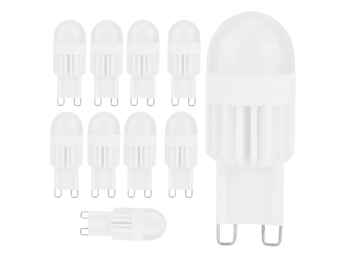 10pcs Lâmpada G9 3w 5led Bi Pin Branco Quente 110v para Lustre | S/MARCA