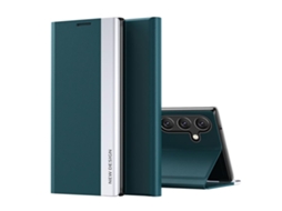 Capa Para Samsung Galaxy A57, Capa Flip Em Couro Pu (verde) Digitallab