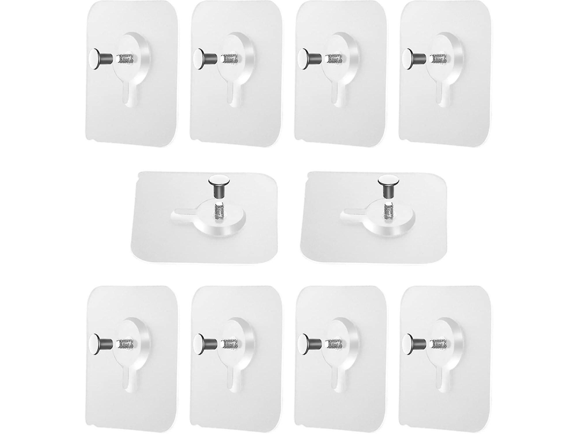 Ganchos Autoadesivos Para Quadros - Pacote Com 10 Unidades, Sem Necessidade De Furar -aquaforge