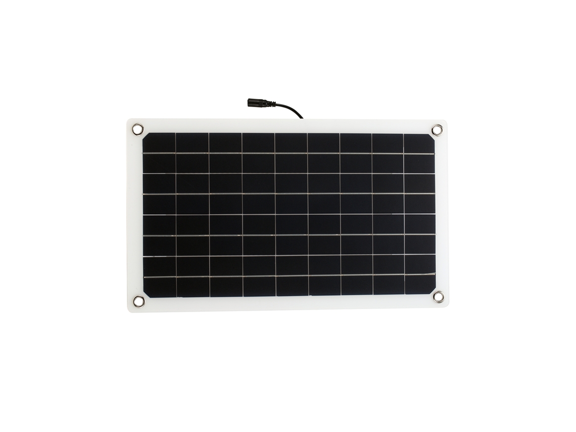 Painel Solar 12v 20w S/MARCA com USB Duplo para Camping Barco