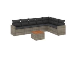 Garden Sofa Set, Garden Sofa Sets Vidaxl Cinzeto Rattan / Vime (n/a)